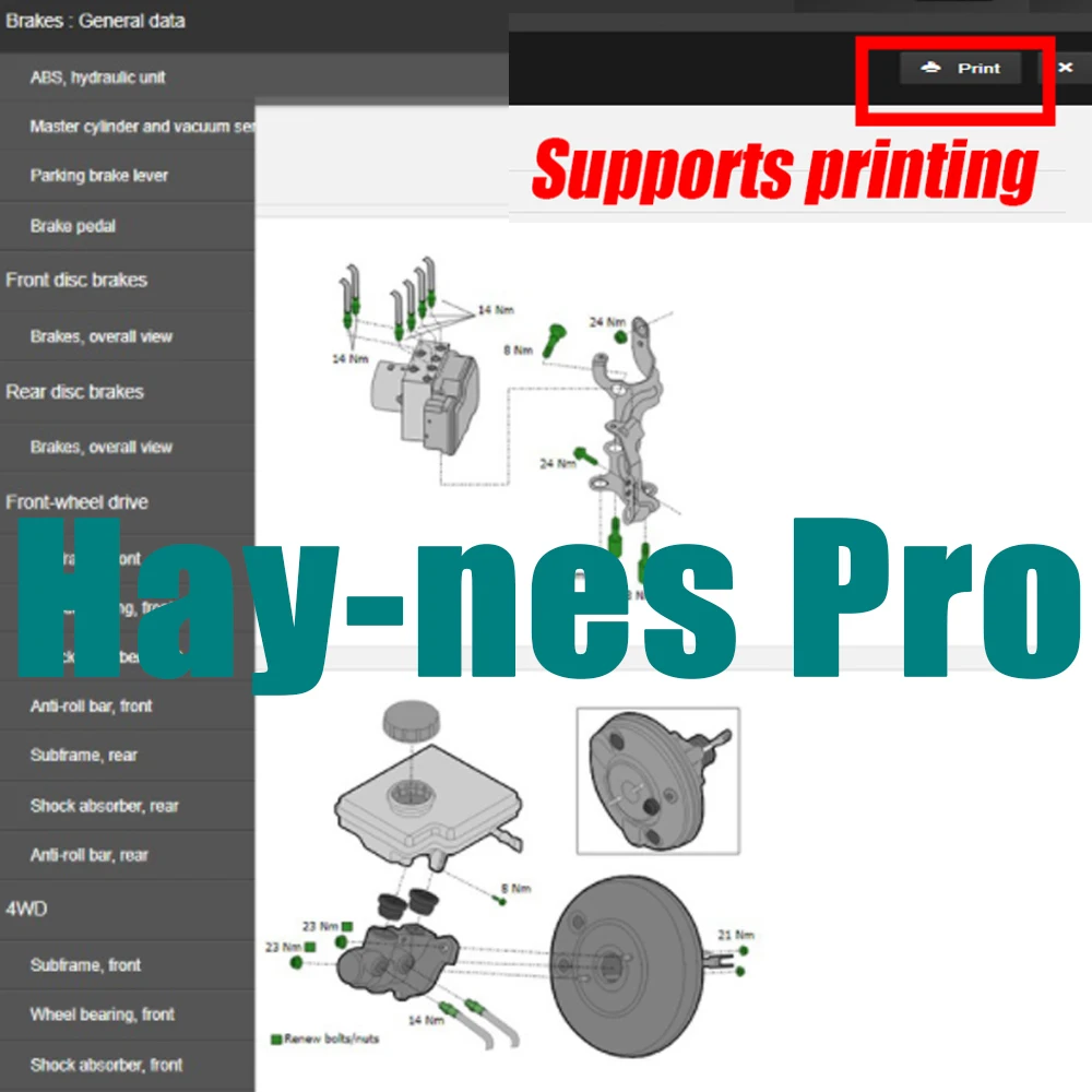 HAY-NES PRO Online Account 1 Year Automotive Workshop DATA Auto Repair Software Car Electrical Diagram Repair