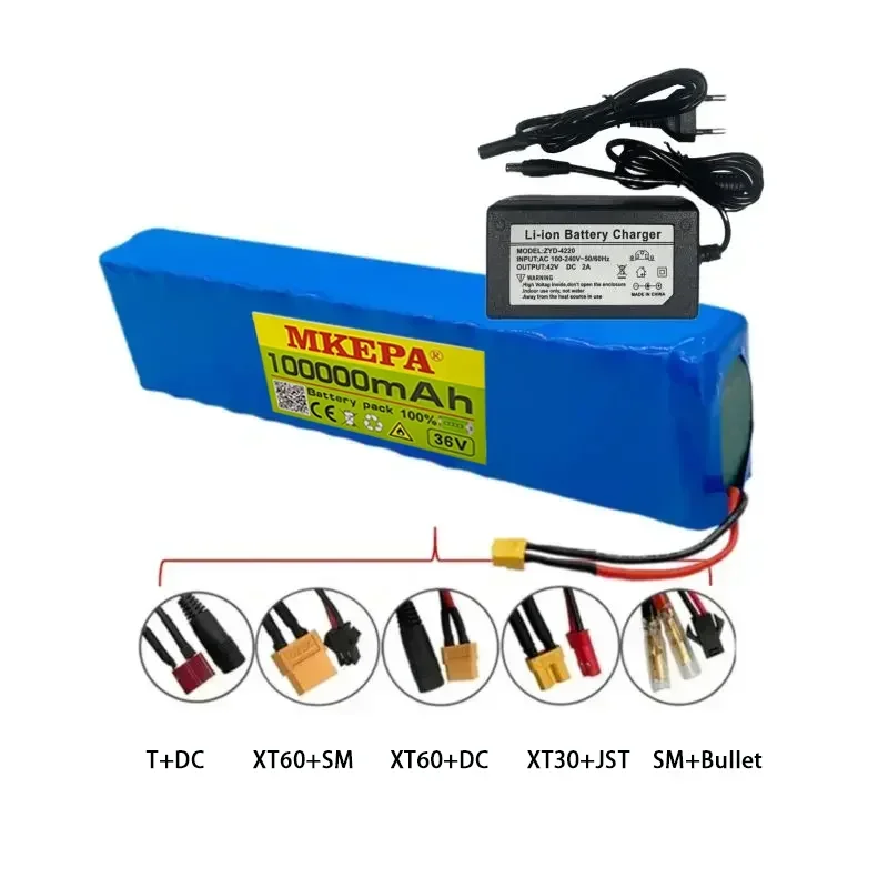 

Batterie pour Moto et Scooter, 10S2P, 36V, 100000mAh, 18650, Ion Eddie, 1000W, Haute Puissance et Capacité 36V