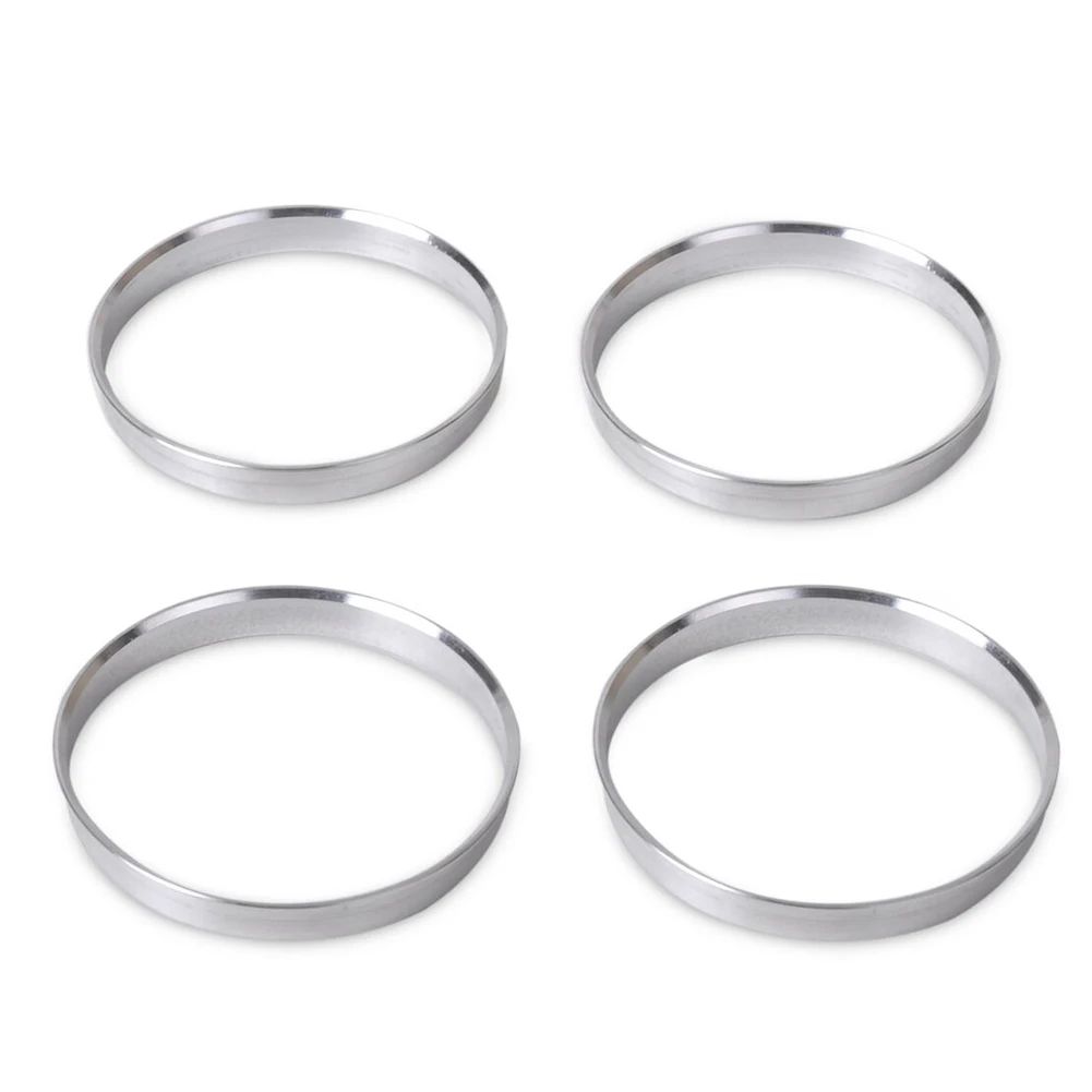 Hub Centric Adapter Set 4PCS Aluminum OD 73.1mm ID 56.1mm for Consistent Wheel Centering and Driving Smoothness