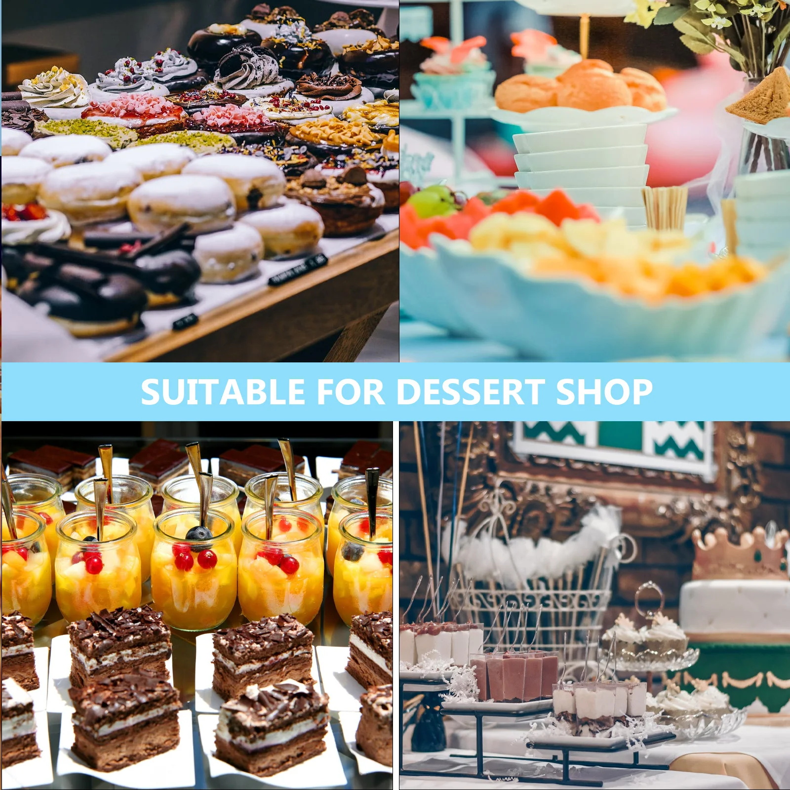 

50Sets Pudding Beaker Reusable Cup for Baking Premium Material Durable Long Term Use Easy to Clean Pudding Beaker