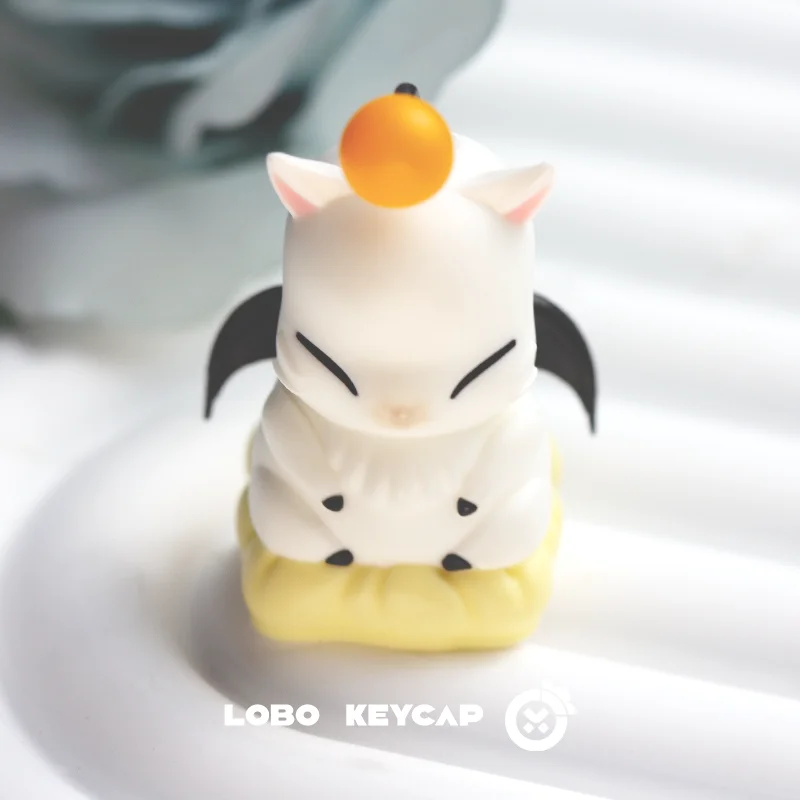 Персонализированная механическая клавиатура Final Fantasy Moogle может заменить колпачки для клавиш с героями мультфильмов Esc, материал из смолы, индивидуальные периферийные подарки