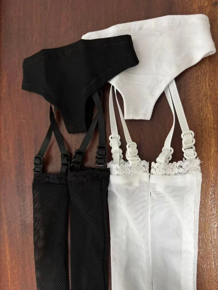 BJD Doll Clothes for 1/4 1/3 SD MDD Doll Clothes Socks Adjustable White Sexy Lace Suspender Stocking