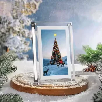 Cut Gift Acrylic Digitial Photo Frame video frame 5 inch IPS Screen 1000amh Battery 4G Memory support video picture play