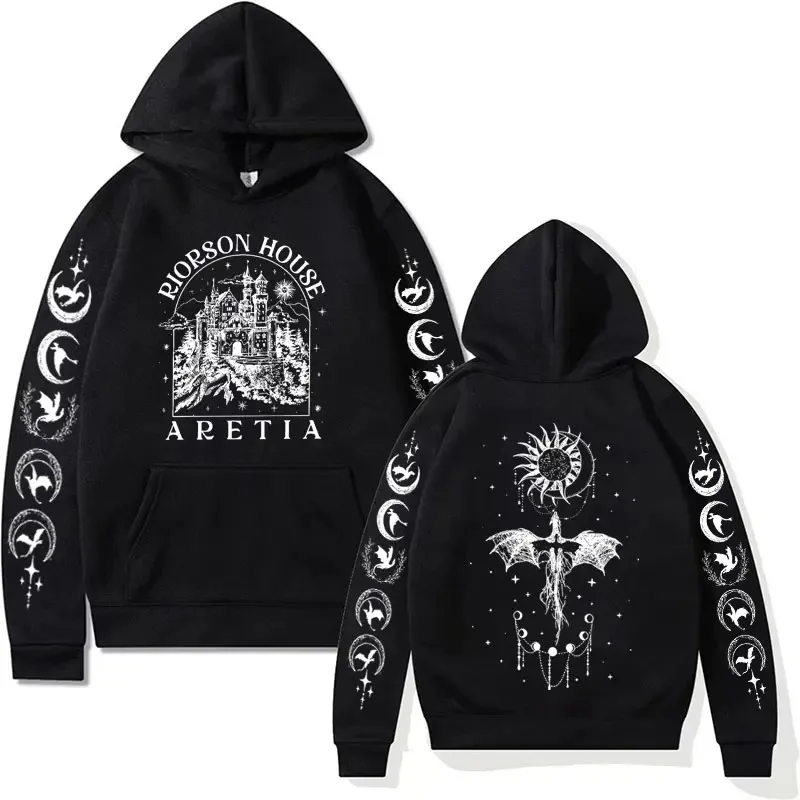 Xaden Riorson House Hoodies Iron Flame Dragon Rider Fourth Wing Emblem Sweatshirt Basgiath War  Fashion Cool Oversized Hoodie