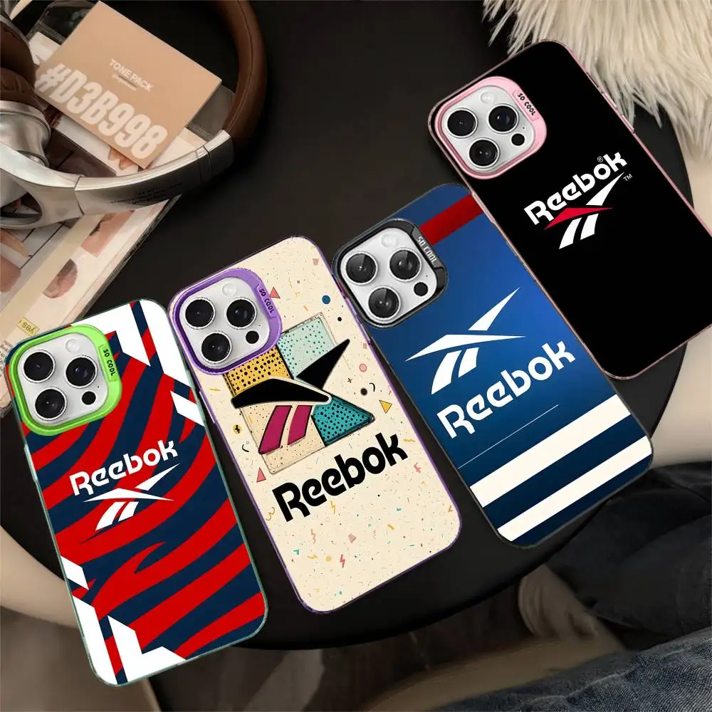 Classic Sports brand R-Reebok logo Color Phone Case For iPhone 17 16 15 14 13 12 11 Pro Max Plus Pro Shell