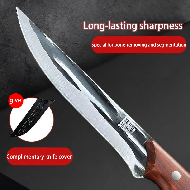 Hand forged Longquan knives bone cutting and slicing knives kitchen knives sharp kitchen knives for cutting meat slaughter knive