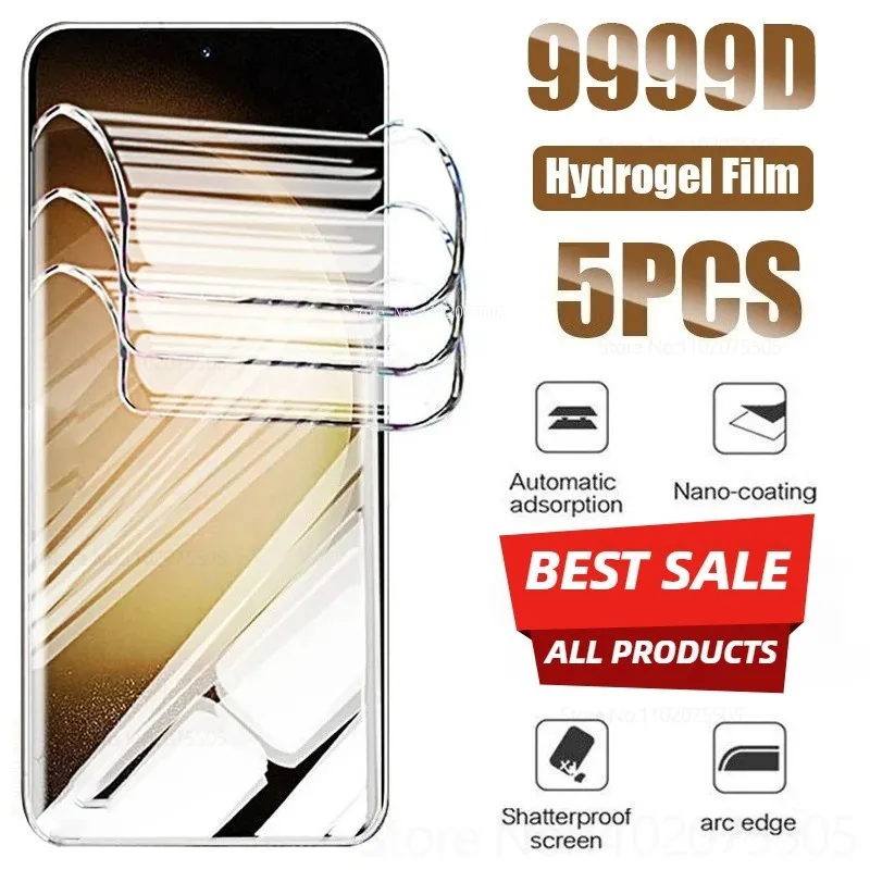

5 шт. передняя гидрогелевая пленка с полным покрытием для IPhone 13 14 15 16 Pro Max 13Mini Защитная пленка для экрана 14 Plus 12/11 Promax без стекла