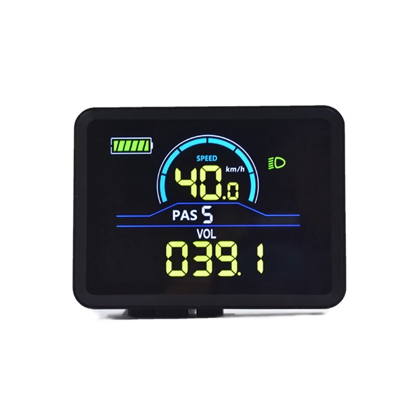 P5C Electric Bike LCD Display Meter 24V-60V+36V/48V 350W Sine Wave Controller UART Ebike Color LCD Display SM