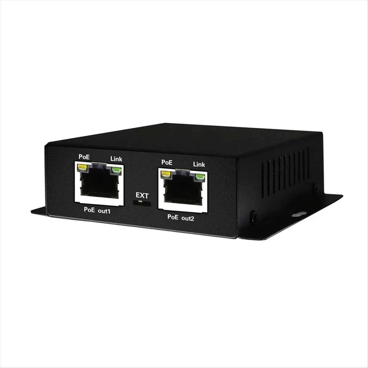 T868C Tools-IEEE 802.3af/At POE Extender 1 Input 2 Output 2 Ports POE Extender&Injector 10/100/1000Mbps VLAN Max250m 30W