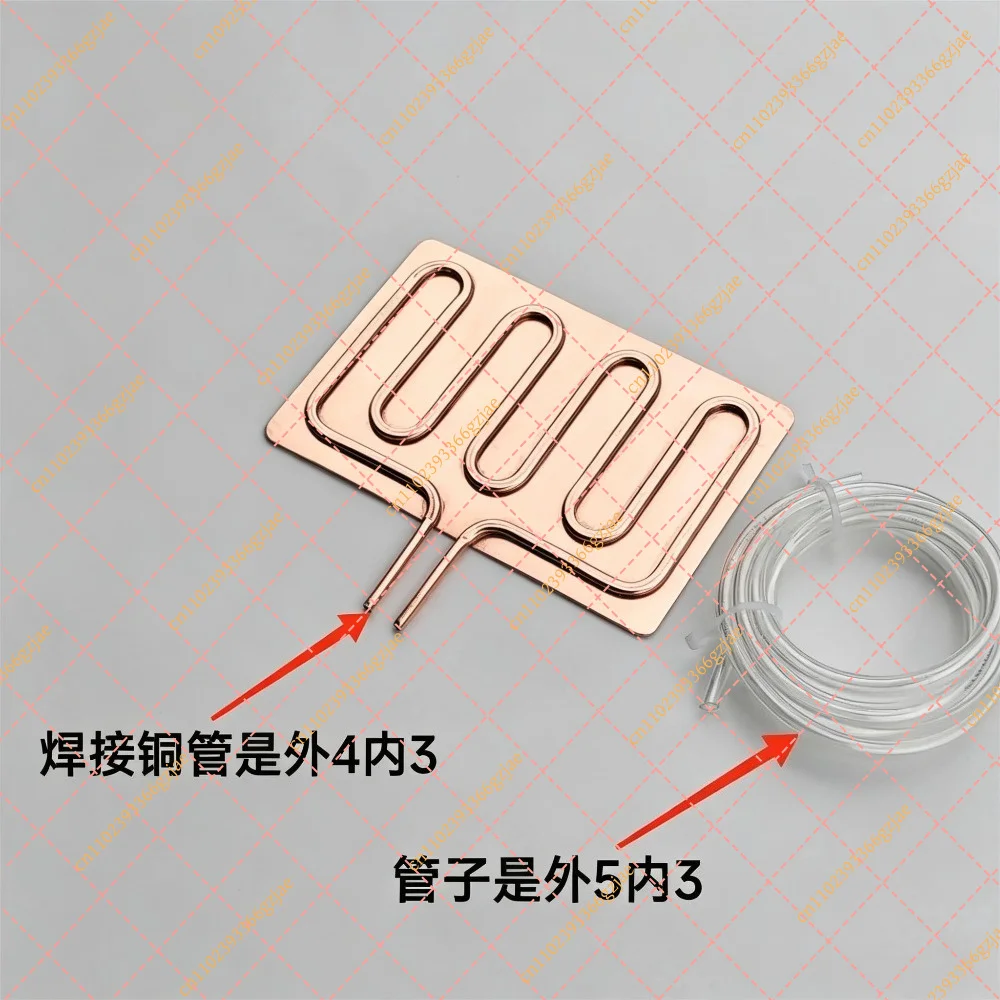 Semiconductor Liquid Cooling Copper Plate Heat Sink for Tablet Phone, DIY Cooling Module