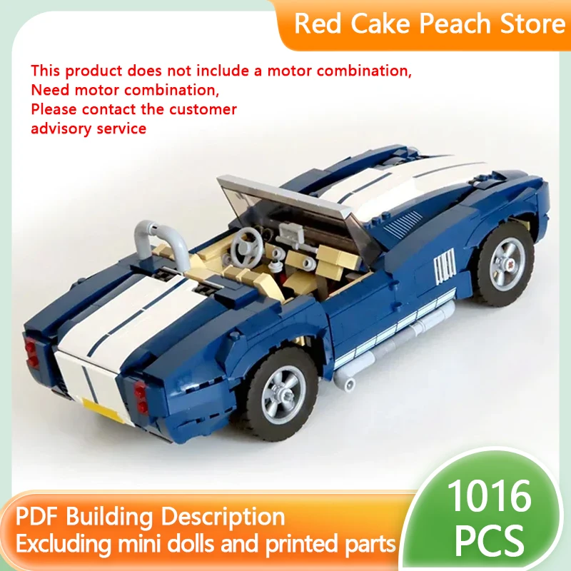 

Speed Racing Car Model MOC Building Bricks 10265 Retro Convertible Sports Car Modular Technology Children Gifts Assemble Toys