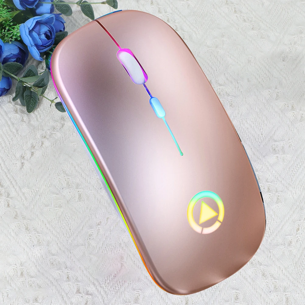 

Wireless Charging Mouse 24GHz Transmission Ergonomic Design Large Capacity USB Cable Gaming Accessories RGB Silent