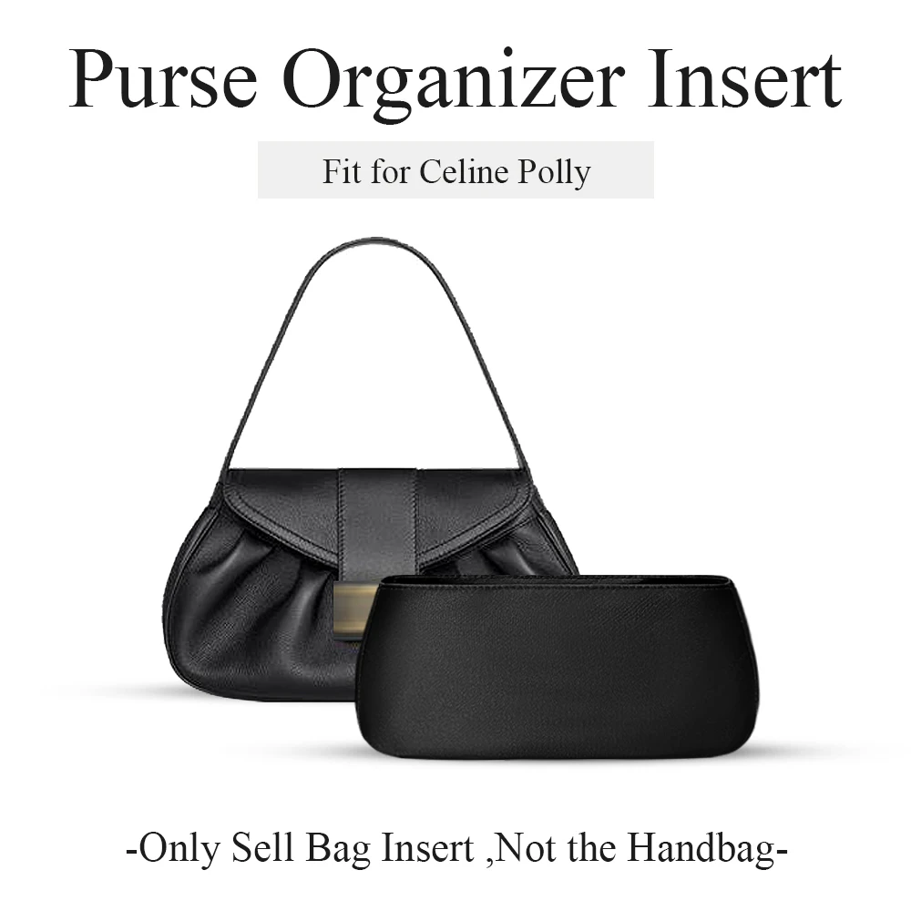 

Nylon Purse Organizer Insert Fit for Celine Polly Lightweight Inside Organizer Bag Inner Liner Storage Bag In Bag Insert Bag