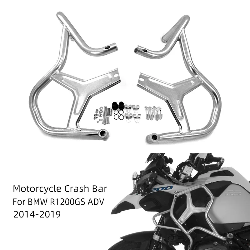 

R 1200 GS LC ADV Stainless steel Engine Guard Crash Bar Extension Bumper Accessories For BMW R1200GS Adventure R1200GSA 14-19