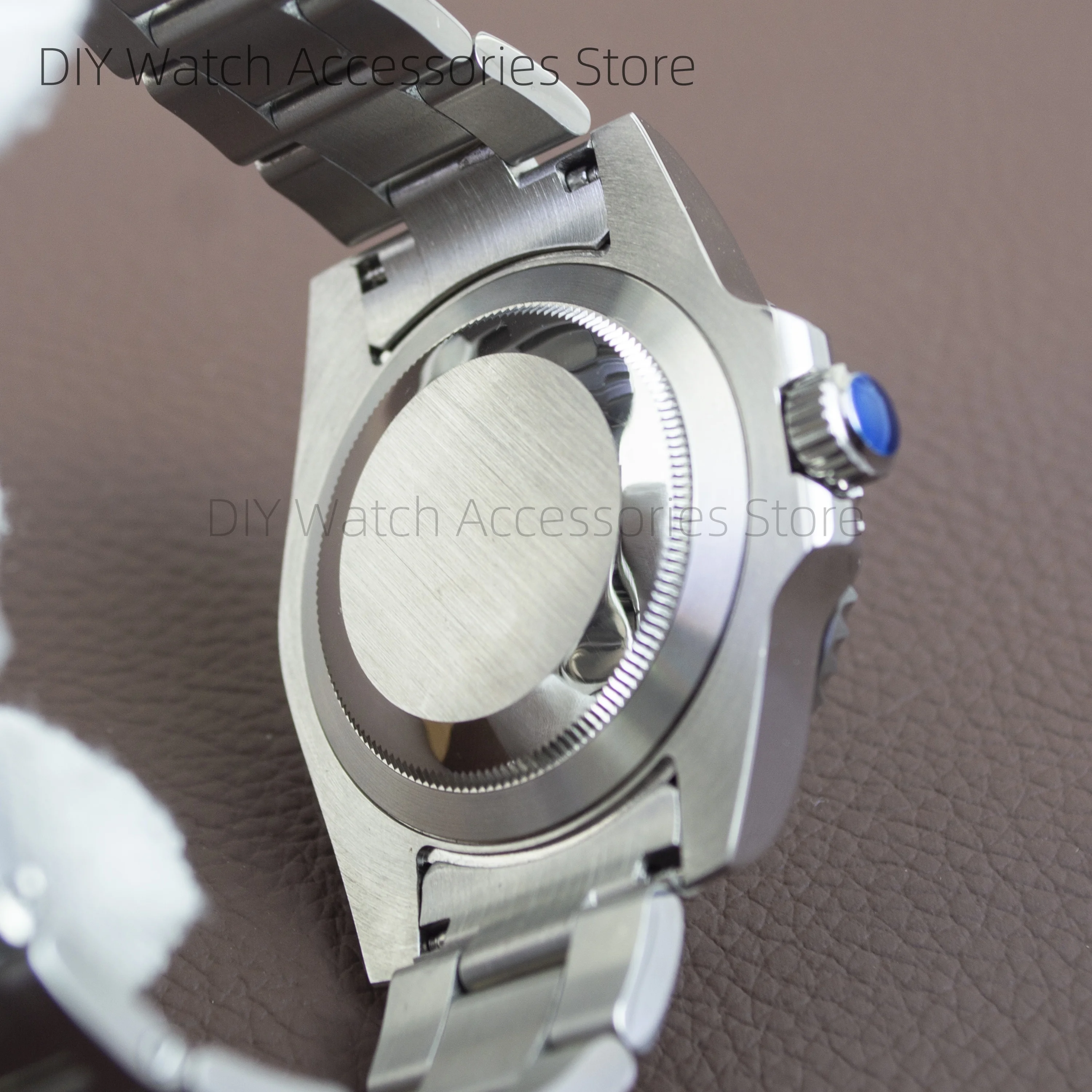 40mm NH35 Case Strap Stainless Steel Watch Case Strap Waterproof Sapphire Glass for SUB GMT NH35 NH36 Movement