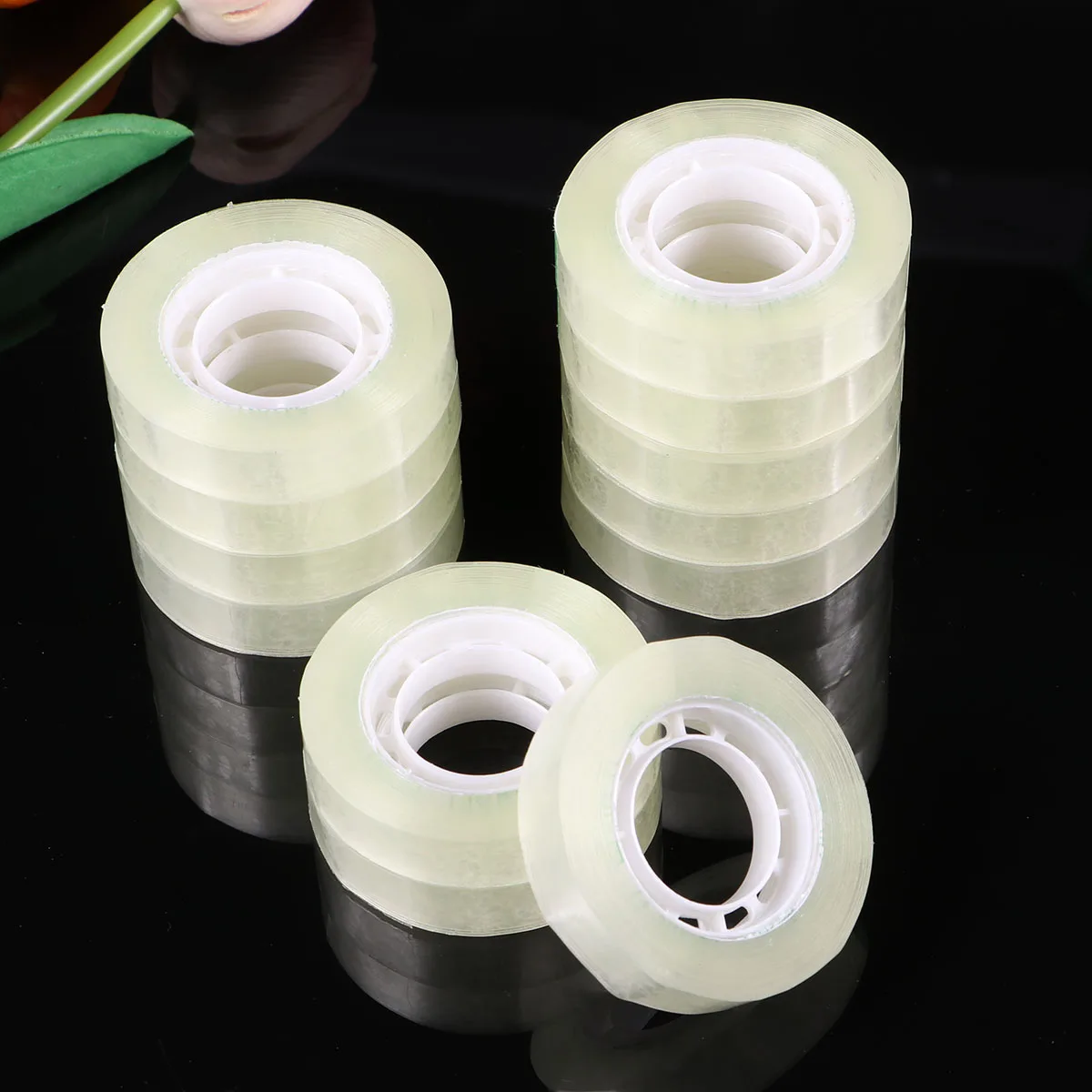 

12 Pcs Invisible Tape Transparent Clear Colorless Packing School Stationery Sealing Sticky Student