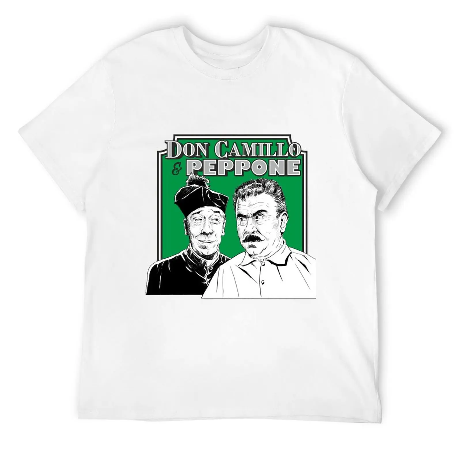 

Don Camillo & Peppone - Green T-Shirt shirts graphic tee plus sizes t shirt men 100℅ cotton