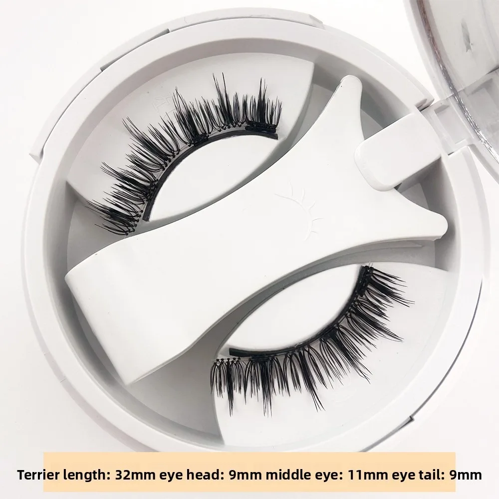 Repeatedly Magnetic Eyelashes with Applicator No Glue Required Easy To Use Manga Lashes Natural Magnetic False Eyelashes