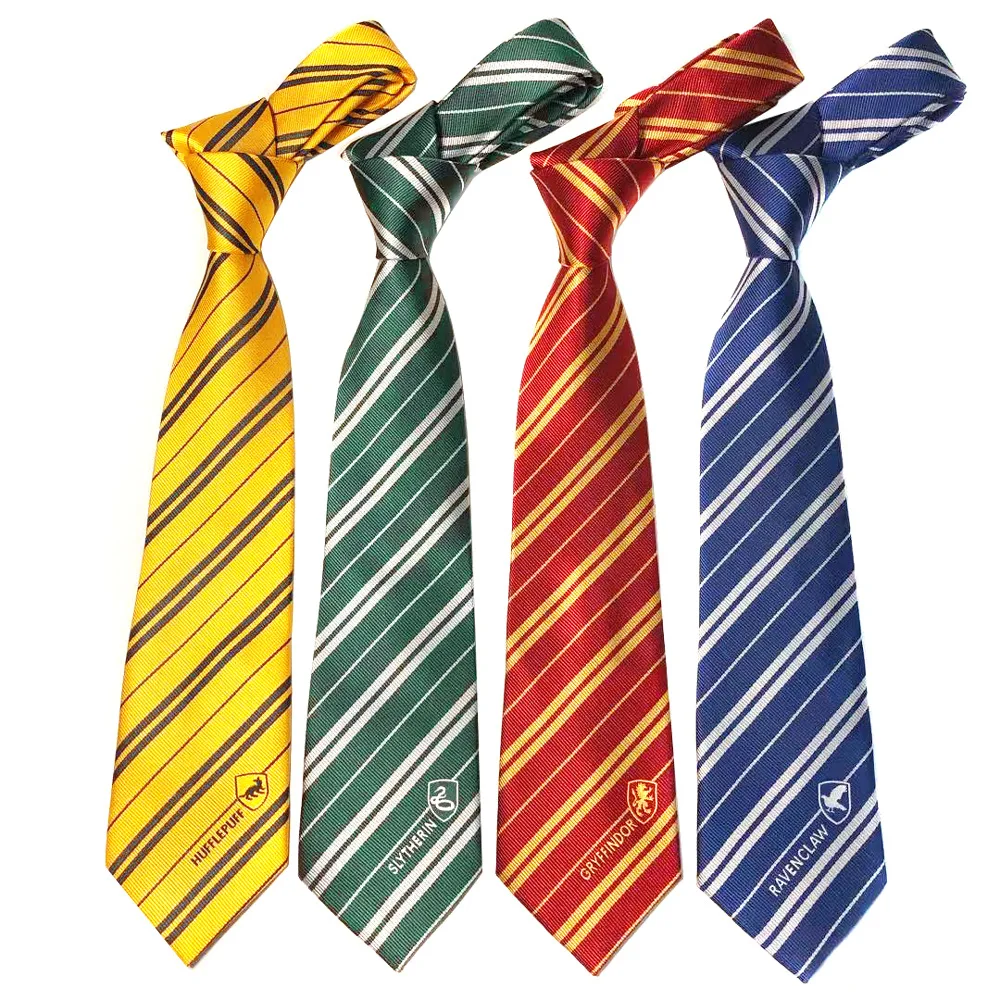 Corbata de la Academia de Magia de Harry Potter; JK para Mujer; Academia de Serpientes Slytherin; Fandora; Ravenclaw; Hufflepuff; Estilo de Corbata DK