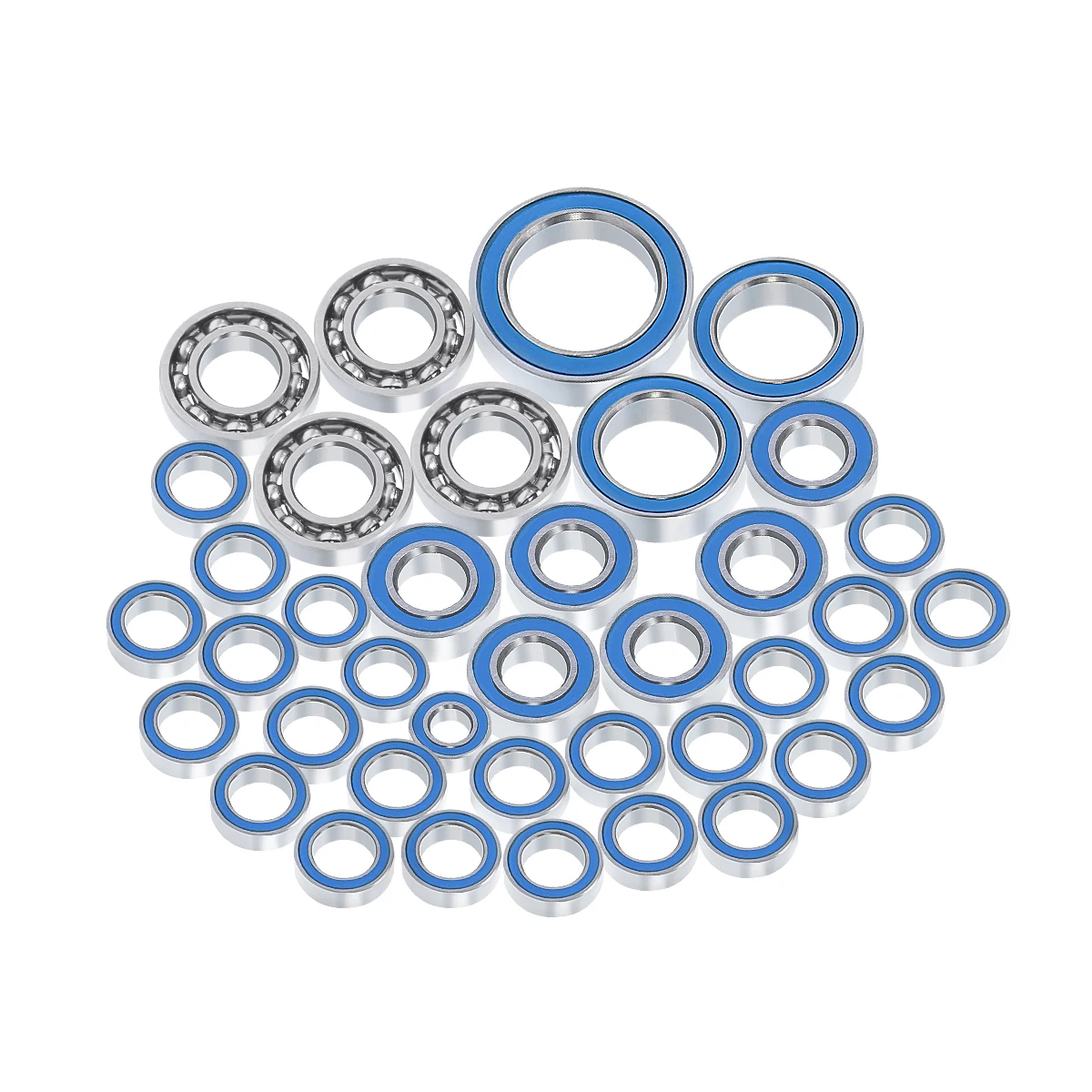 SCX10 III 38Pcs Wheel Hub Blue Sealed Bearing Kit For 1/10 Axial SCX10III AXI03007 RC Crawler Car Upgrade Parts