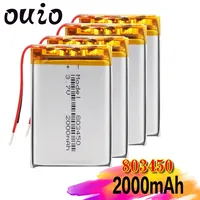 Rechargeable 2000mAh Li-Po Battery 803450 Lithium Polymer Li-Po Li Ion Rechargeable Lipo Cells For MP3 MP4 Bluetooth Speaker