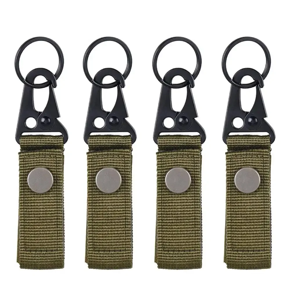 

GUGULUZA Tactical Hanging Buckle Molle Nylon Webbing Carabiner Belt Keychain Molle Key Holder Carabiners Hanger Buckle Hook