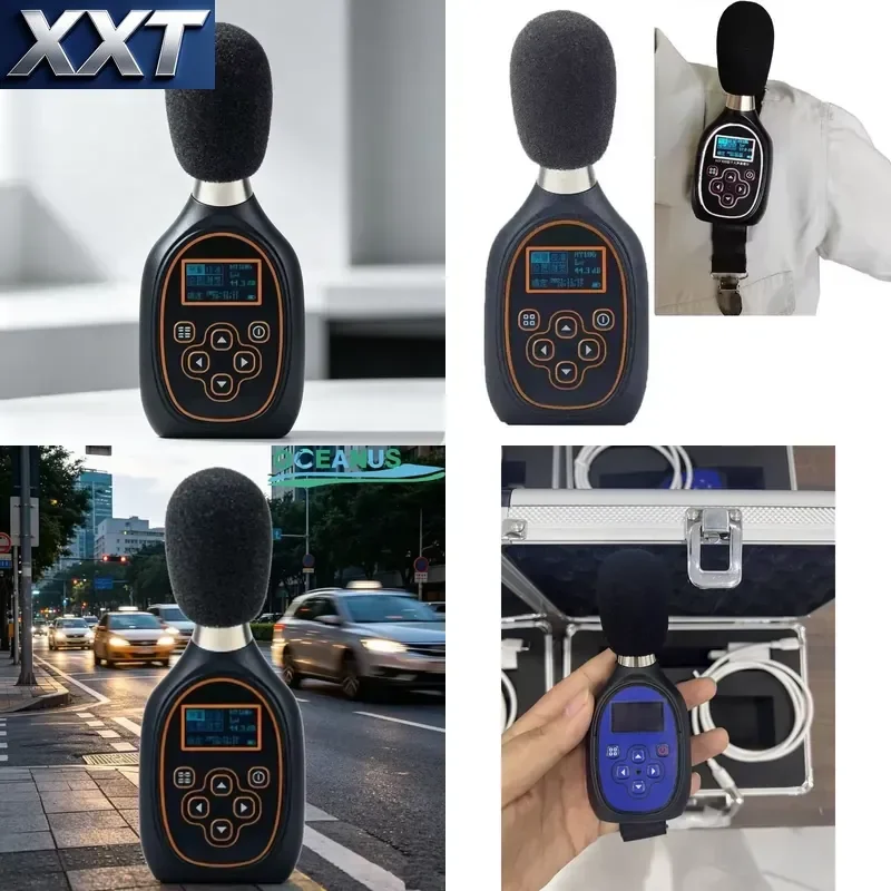 XXT HY-106 Handheld Sound Level Meter Datalogging Function 30~130dB Digital Noise Meter IP65 Protection 2dB Accuracy SD Card