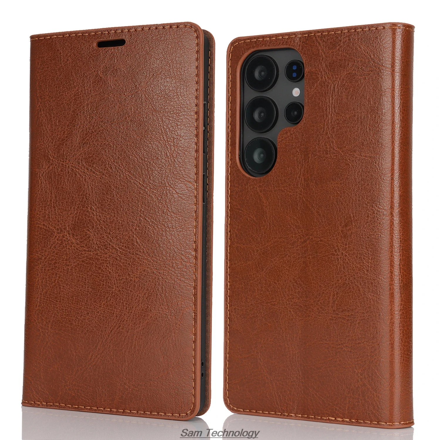 

Deluxe Wallet Case for Samsung Galaxy S25 Ultra SM-S938 leather Case (not Magnetic ) Flip Cover Bags Retro Business Fundas Coque