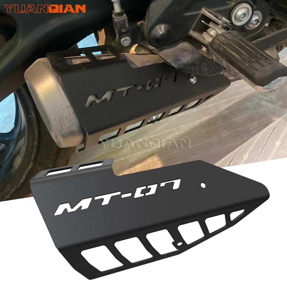 

Motorcycle Accessories Exhaust Muffler Protection Guard Cover For YAMAHA MT-07 MT 07 MT07 2014 - 2026 2025 2024 2023 2022 2021