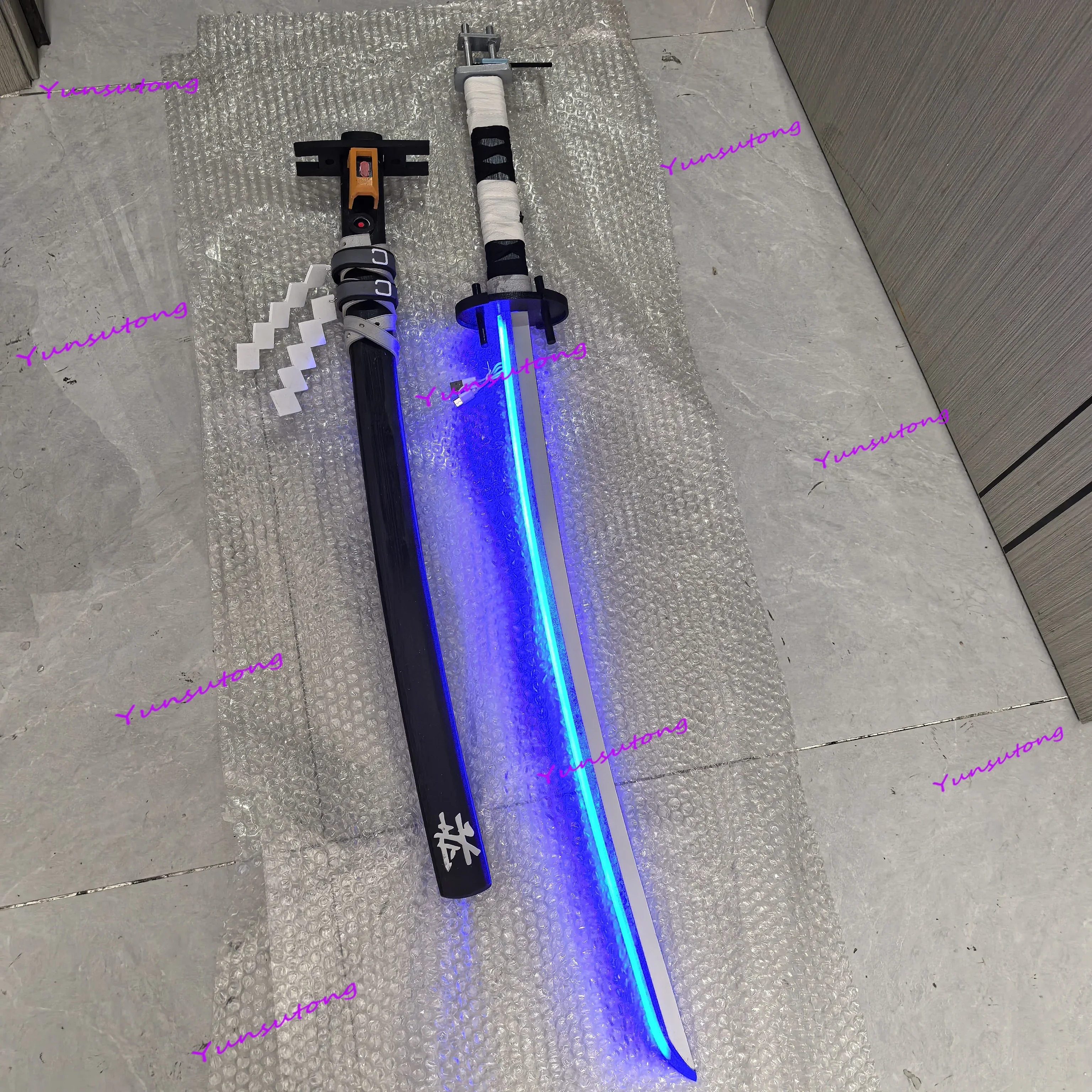 

108 см светящийся реквизит Хосими Мияби меч и ножны Zenless Zone Zero косплей Хэллоуин комиксы выставка костюмы реквизит