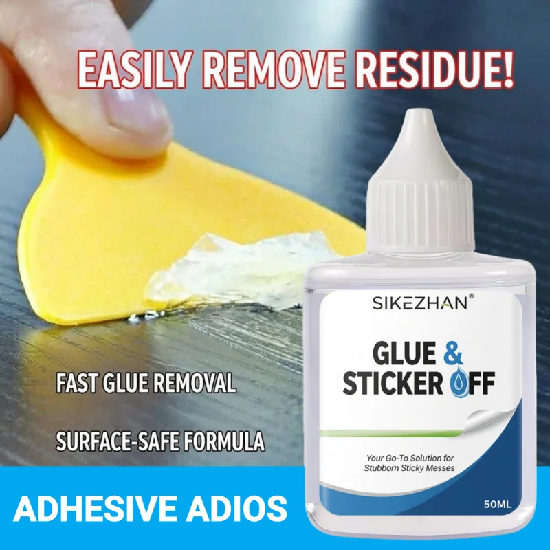 50/100ML Powerful Adhesive Remover - Dissolves Stickers, Decals, Glue & Tree Sap | Safe for Cars, Glass & Home Use