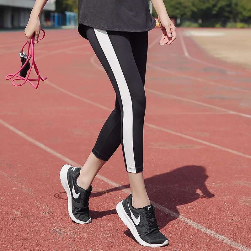 100kg Can Wear Women Yoga Pant Elastic Quickly Dry Summer Female Running Jogger Fitness Gym Workout Pant Trouser Plus Size 4XL image 4
