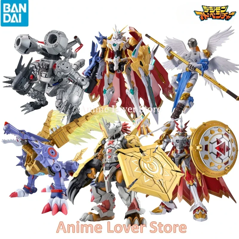 Bandai Original Figure Rise FRS Digimon Adventure War Greymon Metal Garurumon Action Figures Assembly Model Toys for Kids Gift