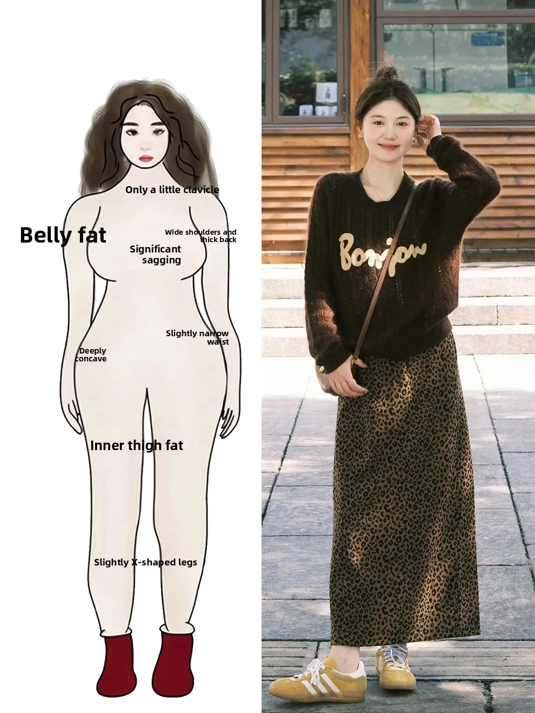 

plus Size Knitted Sweater And Leopard Print Skirt Faion Set for Women Autumn Winter Vintage Sle Two Piece Ensemble