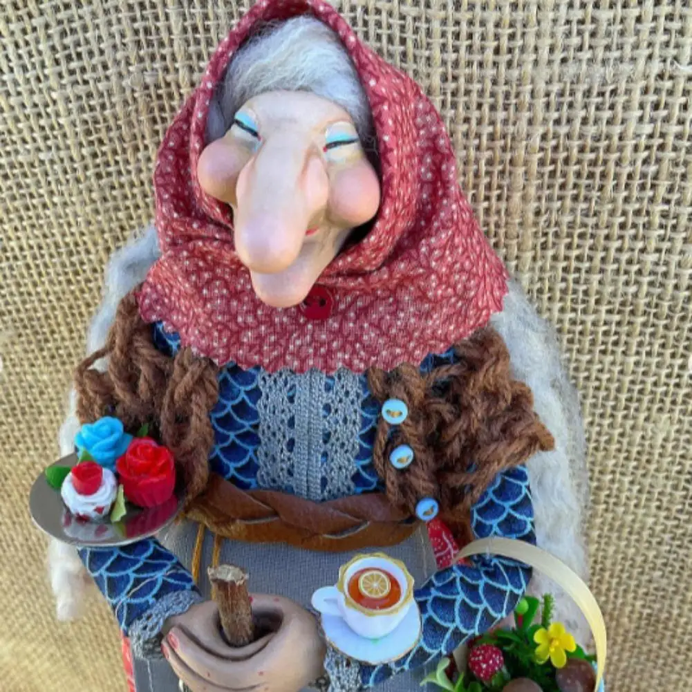 キッチン魔女人形 手作りの幸運のお守り キッチン用 吊り下げ魔女人形 ペンダント お祭り用 アンティーク風装飾