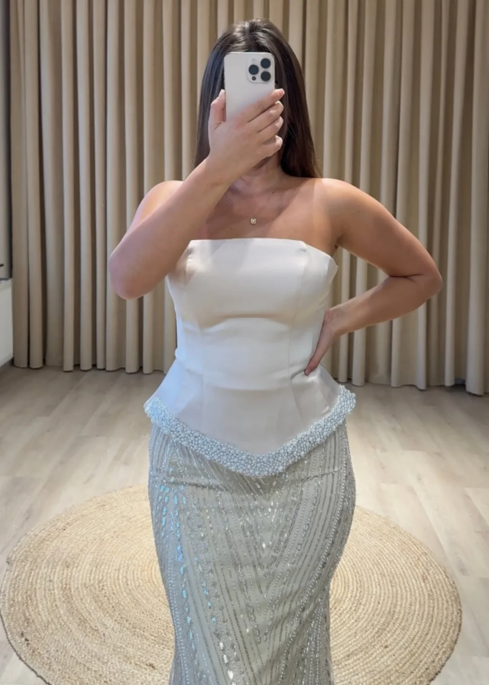 

New Design Sexy Sequins Beading Pearls Glittering Slim Mermaid Evening Dress Charming Fashion Prom Formal Party Dress