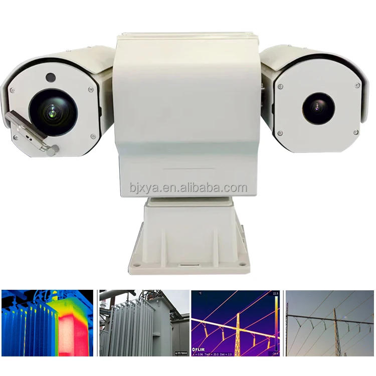 Rugged IP66 Recognition Thermal Imaging Long Range PTZ Surveillance Camera With AI-Driven Tracking Drones