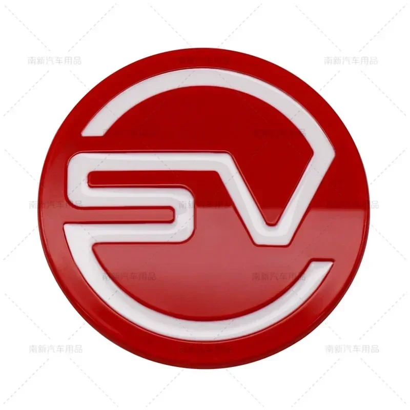 3D Metal SV Logo Car Rear Trunk Emblem Badge SVR Sticker Decals