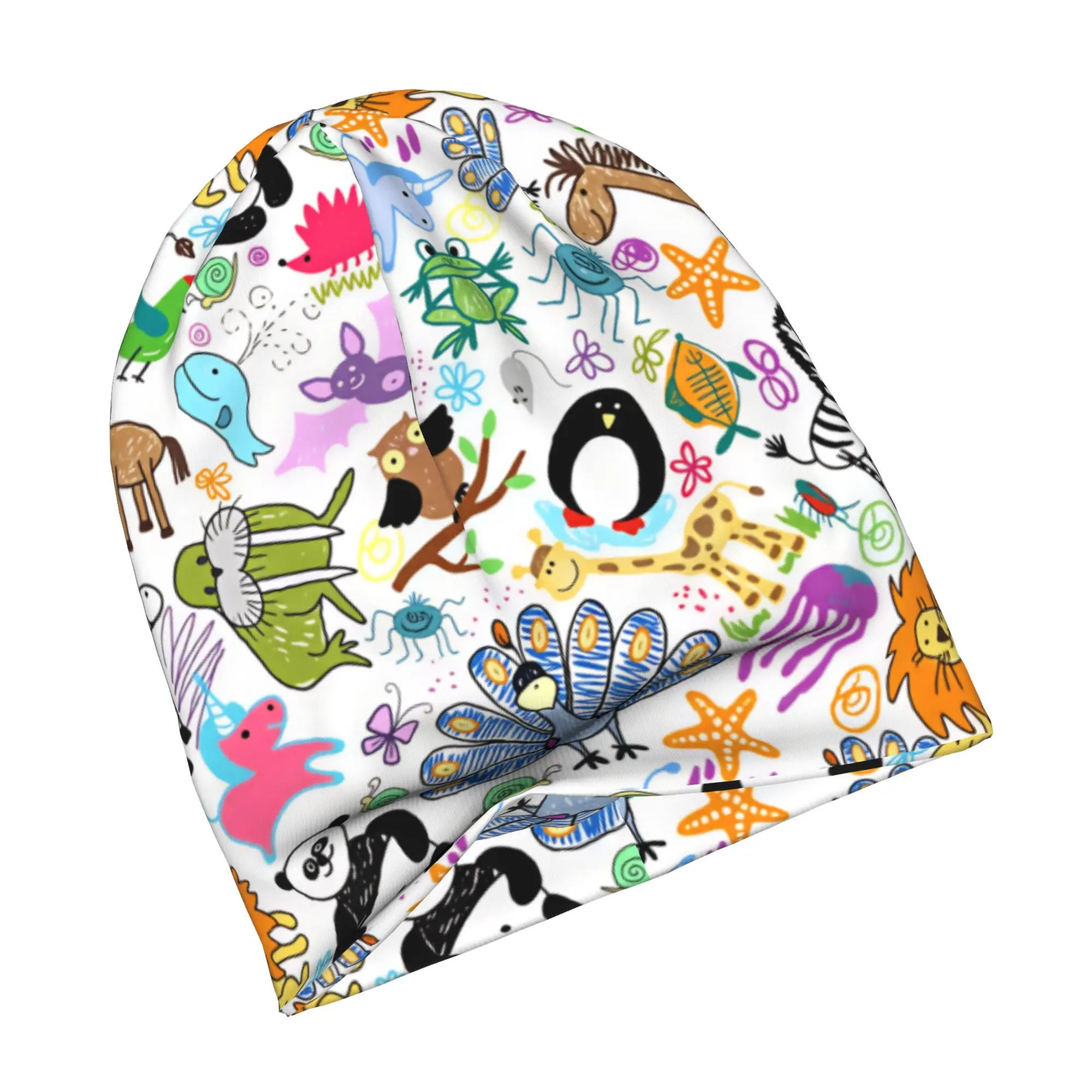 Panda Owl Giraffe Unicorn Skullies Beanies Caps Fashion Winter Warm Women Men Knit Hats Adult Penguin Jellyfish Bonnet Hats