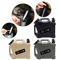 12L Drinking Water Bucket with Spigot Water Dispenser Carrier Large Capacity Water Storage Tank for Vehicle Car Outdoor Camping