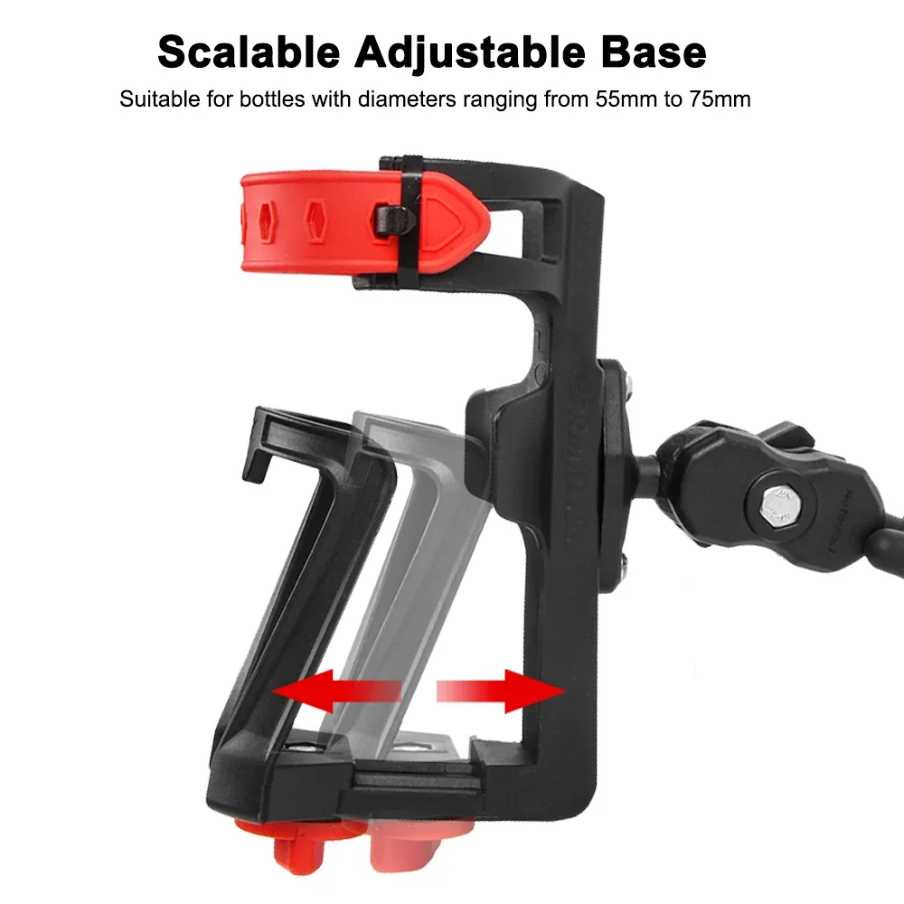 Universal Water Bottle Holder Motorcycle For BMW For Honda Drink Cup Bracket Riding Outdoor Storage Rack Bicycle Bottle Holders