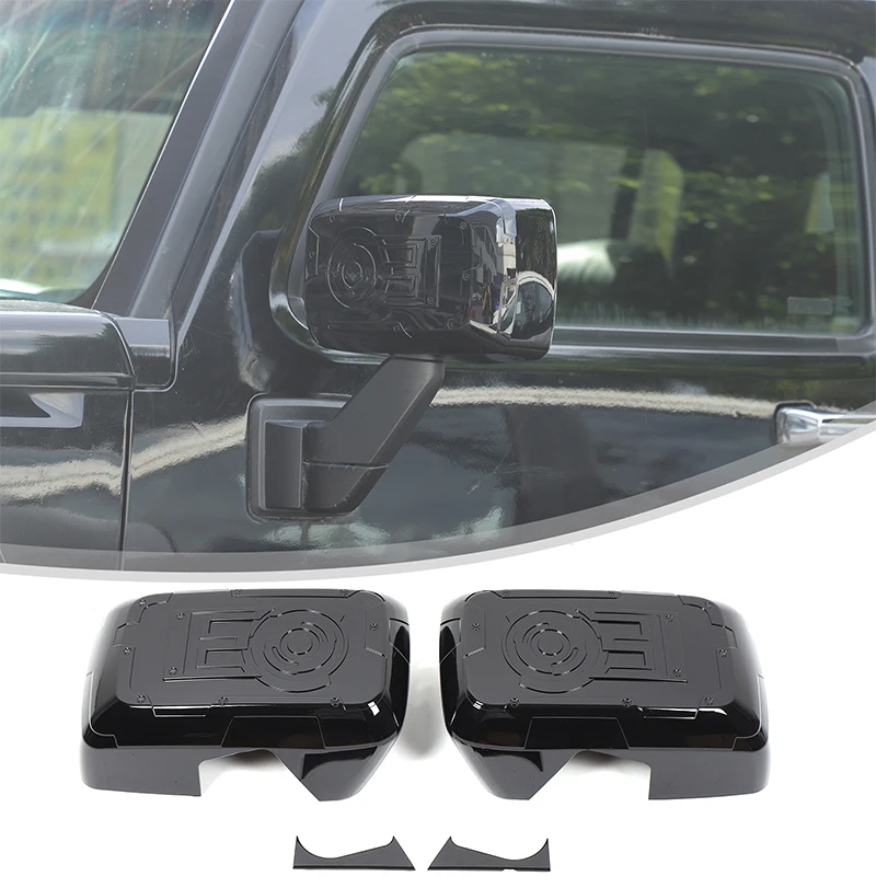 

For Hummer H3 2005-2009 Car exterior mirror cover decoration sticker Car exterior protection accessories ABS Carbon Fiber