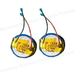 2pcs/Lot 70mAh 3.85V 1254 Rechargeable Battery for JBL Tune 230NC 230 NC T230NC TWS Earbuds Wireless Bluetooth Earphone Headset