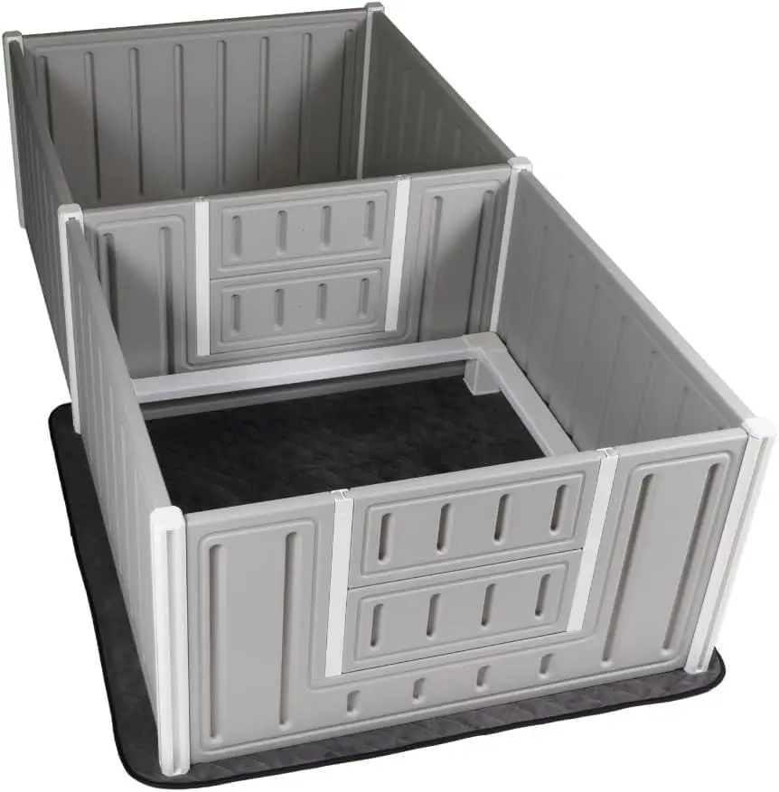 

Box for Dogs and Puppies - Large Medium Whelping Birthing Supplies for Puppy Safety-Washable Kit