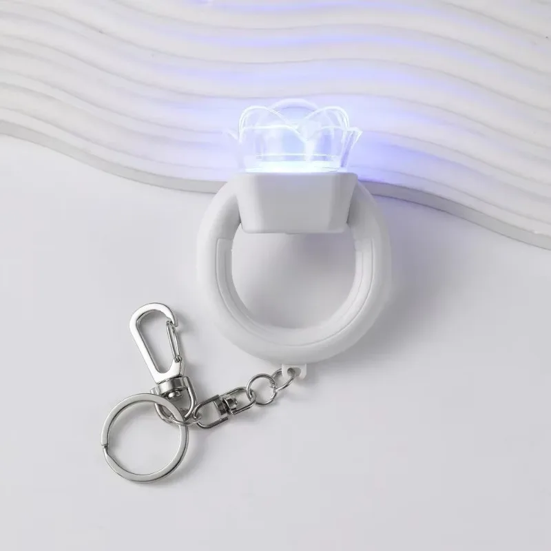 New Kpop Cute Mini Light Stick Keychains Electronic Lights Bag Pendant Keyrings For Fans Gifts