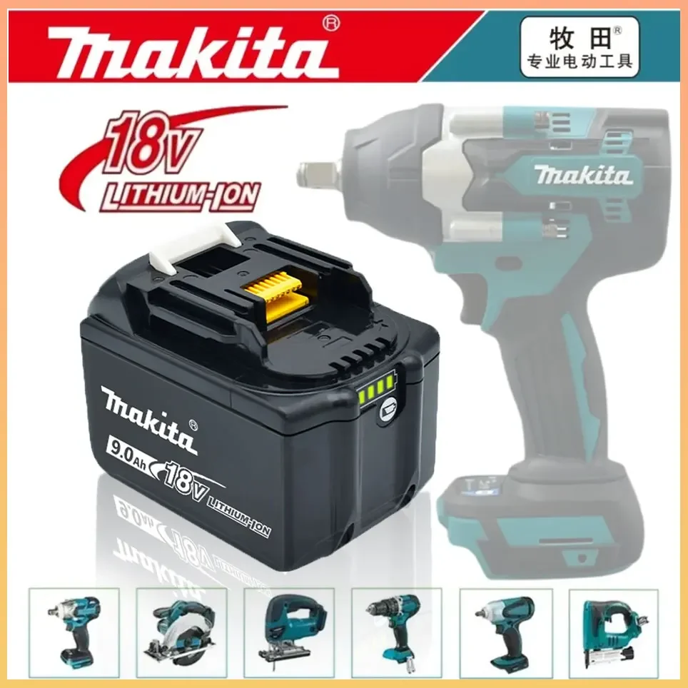 

Makita 18V Original Replacement 9.0Ah Battery BL1830B BL1840 BL1840B BL1850 BL1850B Rechargeable Battery LED Indicator