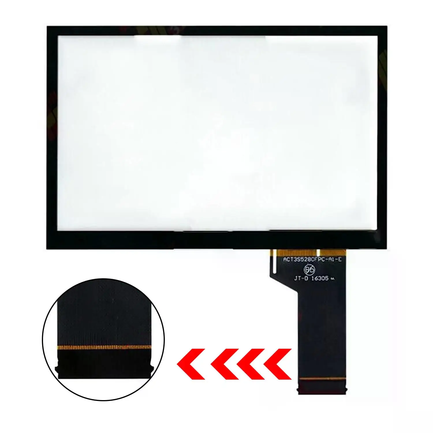 6.3 Inch 40 Pins Car LCD Touch Screen Panel WVGA0633F00039 WVGA0633F00045 FOR VW Golf Polo Jetta Passat CC Tiguan Caddy Amarok