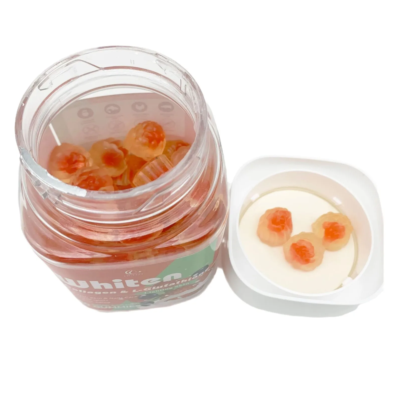 

Осветляющие жевательные конфеты с коллагеном и L-глутатиона, улучшают сияние кожи, противовоспалительное восстановление и способствует здоровью кожи.