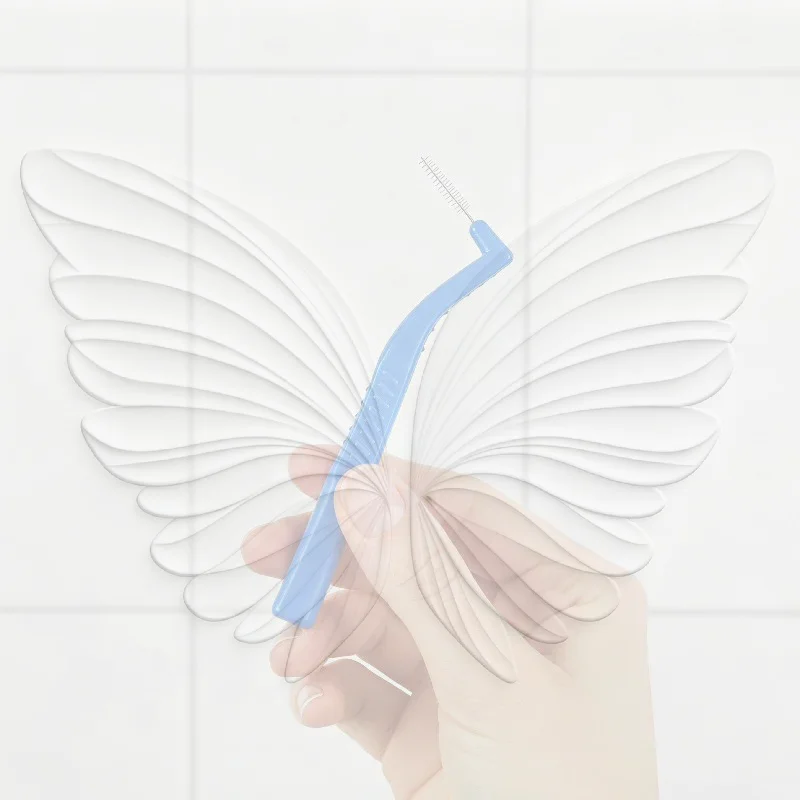 Interdental Brushes Food Grade Material Soft Bristles Multi Sizes for Kids Adults Daily Oral Care Use