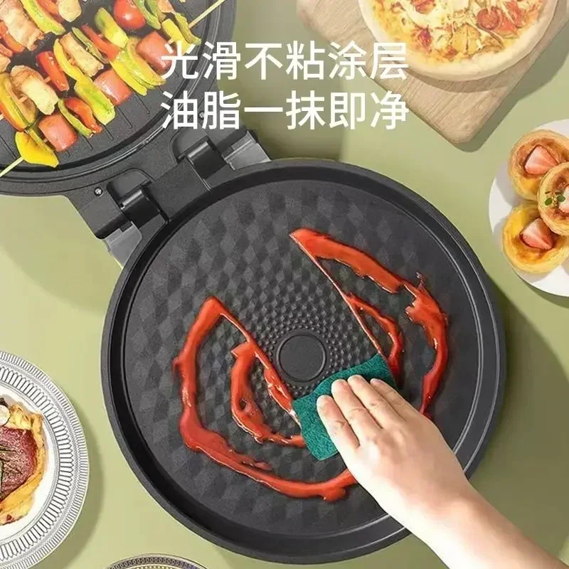 Household electric baking pan: Fully automatic, high firepower. Multifunctional with double-sided heating. Non-stick.